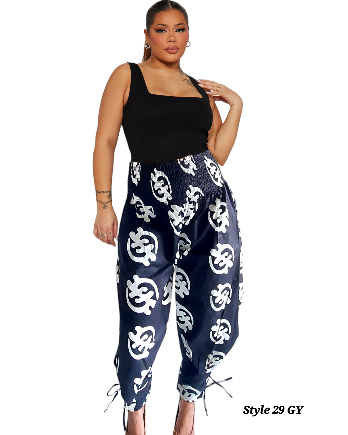 29 Harem Pant & Scarf- Gynme Print