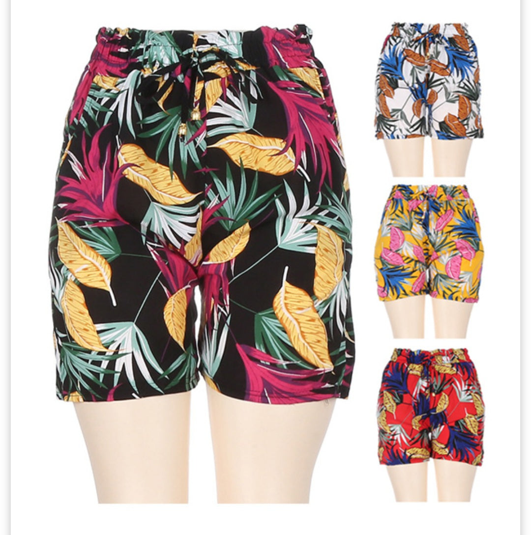 Ladie's Printed Shorts - P3630