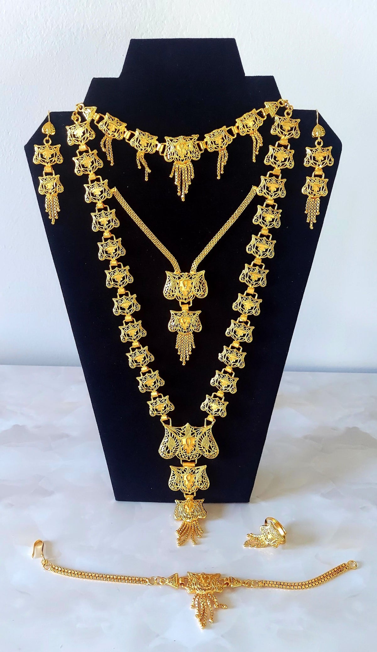 5 Pcs Gold Necklace Set-12A